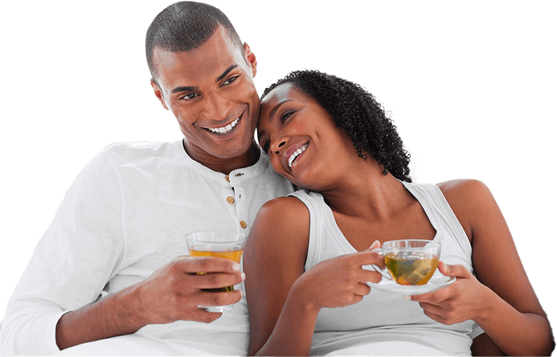 Couple with Tea Burn